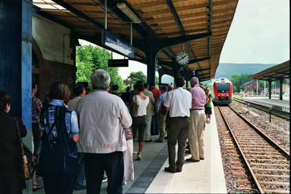 Bahnsteig in Groß-Umstadt - Wiebelsbach